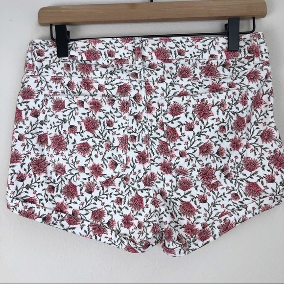 H&M Floral Zip Fly Shorts Size 6 - Picture 3 of 6